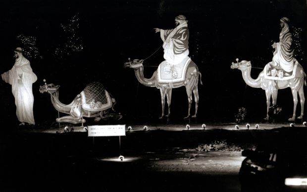Davenport Memorial Park Cemetery Christmas Display